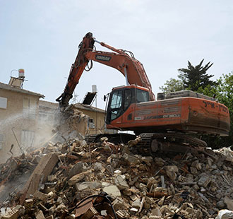 טקס הנחת אבן פינה - עוזיאל 128, רמת גן